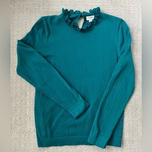 J. Crew Ruffle Neck Sweater